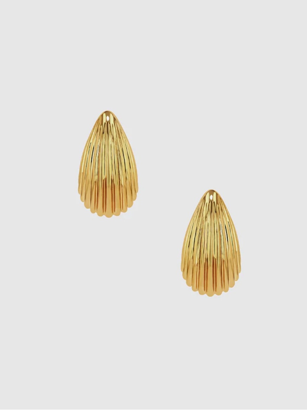 Annie Bing Ribbed Drop Earrings